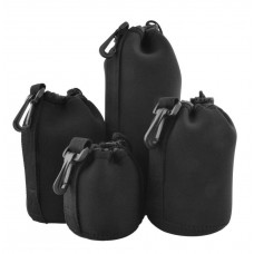 Universal Neoprene Waterproof Soft Video Camera Lens Pouch Bag Case Full Size S M L XL 